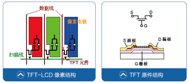 TFT原件結(jié)構(gòu)