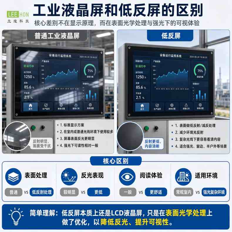 LCD工業液晶屏和低反屏